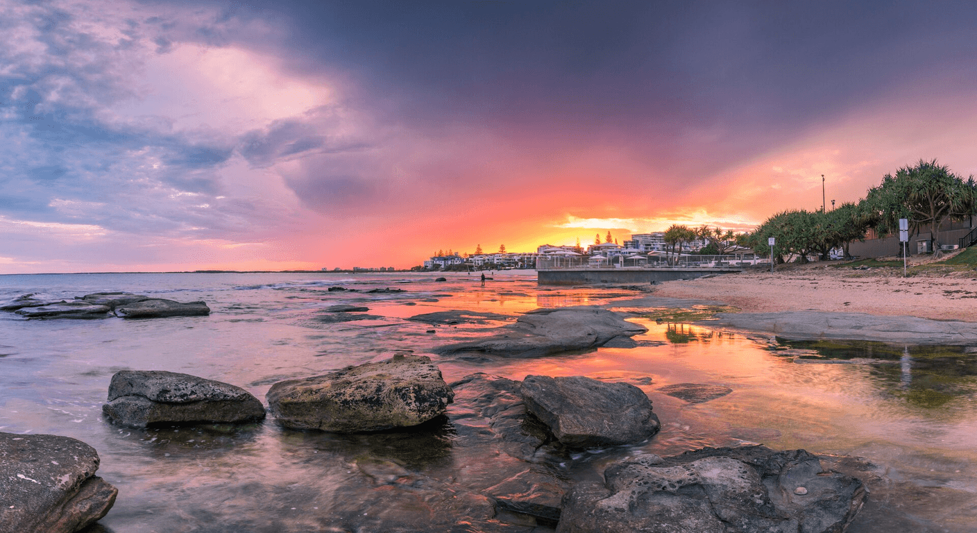 Caloundra: Boardwalks, Kings Beach and Passing Ships