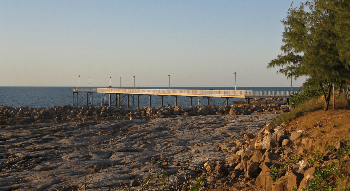 Nightcliff: Darwin's Foreshore Path, Jetty and Sunday Market